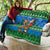 Personalised Scotland Christmas Quilt Scottish Santa With Reindeer Nollaig Chridheil - Wonder Print Shop