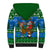 Personalised Scotland Christmas Sherpa Hoodie Scottish Santa With Reindeer Nollaig Chridheil - Wonder Print Shop