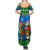 Personalised Scotland Christmas Summer Maxi Dress Scottish Santa With Reindeer Nollaig Chridheil - Wonder Print Shop