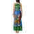 Personalised Scotland Christmas Tank Maxi Dress Scottish Santa With Reindeer Nollaig Chridheil - Wonder Print Shop