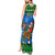 Personalised Scotland Christmas Tank Maxi Dress Scottish Santa With Reindeer Nollaig Chridheil - Wonder Print Shop