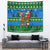 Personalised Scotland Christmas Tapestry Scottish Santa With Reindeer Nollaig Chridheil - Wonder Print Shop