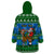 Personalised Scotland Christmas Wearable Blanket Hoodie Scottish Santa With Reindeer Nollaig Chridheil - Wonder Print Shop