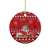 Personalised Lithuania Christmas Ceramic Ornament Linksmu Kaledu - Wonder Print Shop