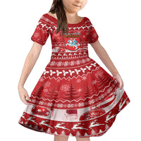 Personalised Lithuania Christmas Family Matching Mermaid Dress and Hawaiian Shirt Linksmu Kaledu - Wonder Print Shop
