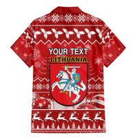 Personalised Lithuania Christmas Family Matching Mermaid Dress and Hawaiian Shirt Linksmu Kaledu - Wonder Print Shop