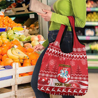 Personalised Lithuania Christmas Grocery Bag Linksmu Kaledu