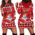 Personalised Lithuania Christmas Hoodie Dress Linksmu Kaledu - Wonder Print Shop