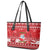 Personalised Lithuania Christmas Leather Tote Bag Linksmu Kaledu - Wonder Print Shop