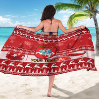 Personalised Lithuania Christmas Sarong Linksmu Kaledu - Wonder Print Shop