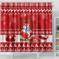 personalised-lithuania-christmas-shower-curtain-linksmu-kaledu
