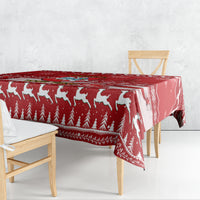 Personalised Lithuania Christmas Tablecloth Linksmu Kaledu - Wonder Print Shop