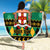 Personalised Jamaica Christmas Beach Blanket Jamaican Coat Of Arms Xmas Vibes - Wonder Print Shop