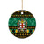 Personalised Jamaica Christmas Ceramic Ornament Jamaican Coat Of Arms Xmas Vibes - Wonder Print Shop