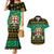 Personalised Jamaica Christmas Couples Matching Mermaid Dress and Hawaiian Shirt Jamaican Coat Of Arms Xmas Vibes - Wonder Print Shop
