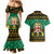 Personalised Jamaica Christmas Couples Matching Mermaid Dress and Hawaiian Shirt Jamaican Coat Of Arms Xmas Vibes - Wonder Print Shop