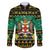 Personalised Jamaica Christmas Family Matching Long Sleeve Bodycon Dress and Hawaiian Shirt Jamaican Coat Of Arms Xmas Vibes - Wonder Print Shop