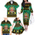 Personalised Jamaica Christmas Family Matching Off Shoulder Long Sleeve Dress and Hawaiian Shirt Jamaican Coat Of Arms Xmas Vibes - Wonder Print Shop