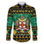 Personalised Jamaica Christmas Family Matching Puletasi Dress and Hawaiian Shirt Jamaican Coat Of Arms Xmas Vibes - Wonder Print Shop