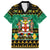 Personalised Jamaica Christmas Family Matching Tank Maxi Dress and Hawaiian Shirt Jamaican Coat Of Arms Xmas Vibes - Wonder Print Shop