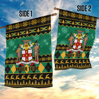 Personalised Jamaica Christmas Garden Flag Jamaican Coat Of Arms Xmas Vibes - Wonder Print Shop
