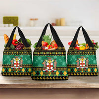 Personalised Jamaica Christmas Grocery Bag Jamaican Coat Of Arms Xmas Vibes