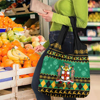 Personalised Jamaica Christmas Grocery Bag Jamaican Coat Of Arms Xmas Vibes