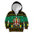 Personalised Jamaica Christmas Kid Hoodie Jamaican Coat Of Arms Xmas Vibes - Wonder Print Shop
