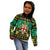 Personalised Jamaica Christmas Kid Hoodie Jamaican Coat Of Arms Xmas Vibes - Wonder Print Shop