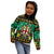 Personalised Jamaica Christmas Kid Hoodie Jamaican Coat Of Arms Xmas Vibes - Wonder Print Shop