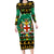 Personalised Jamaica Christmas Long Sleeve Bodycon Dress Jamaican Coat Of Arms Xmas Vibes - Wonder Print Shop