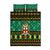 Personalised Jamaica Christmas Quilt Bed Set Jamaican Coat Of Arms Xmas Vibes - Wonder Print Shop