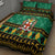 Personalised Jamaica Christmas Quilt Bed Set Jamaican Coat Of Arms Xmas Vibes - Wonder Print Shop