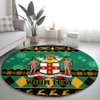 personalised-jamaica-christmas-round-carpet-jamaican-coat-of-arms-xmas-vibes