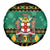 Personalised Jamaica Christmas Spare Tire Cover Jamaican Coat Of Arms Xmas Vibes - Wonder Print Shop