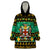 Personalised Jamaica Christmas Wearable Blanket Hoodie Jamaican Coat Of Arms Xmas Vibes - Wonder Print Shop