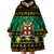 Personalised Jamaica Christmas Wearable Blanket Hoodie Jamaican Coat Of Arms Xmas Vibes - Wonder Print Shop