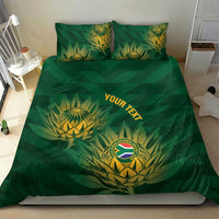 Custom South Africa Cricket Bedding Set Go Champions Proteas - Wonder Print Shop