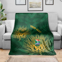 Custom South Africa Cricket Blanket Go Champions Proteas