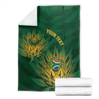 Custom South Africa Cricket Blanket Go Champions Proteas