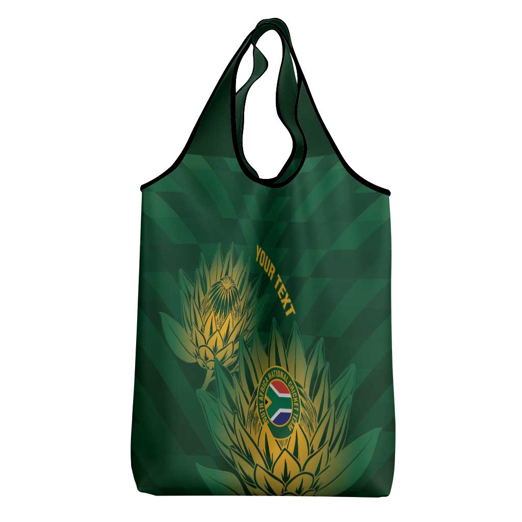 Custom South Africa Cricket Grocery Bag Go Champions Proteas