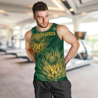 Custom South Africa Cricket Men Tank Top Go Champions Proteas - Wonder Print Shop
