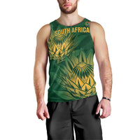 Custom South Africa Cricket Men Tank Top Go Champions Proteas - Wonder Print Shop