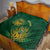 Custom South Africa Cricket Quilt Go Champions Proteas - Wonder Print Shop