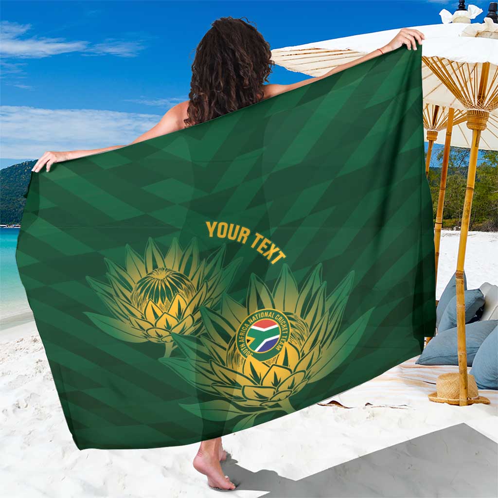 Custom South Africa Cricket Sarong Go Champions Proteas - Wonder Print Shop