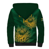 Custom South Africa Cricket Sherpa Hoodie Go Champions Proteas - Wonder Print Shop