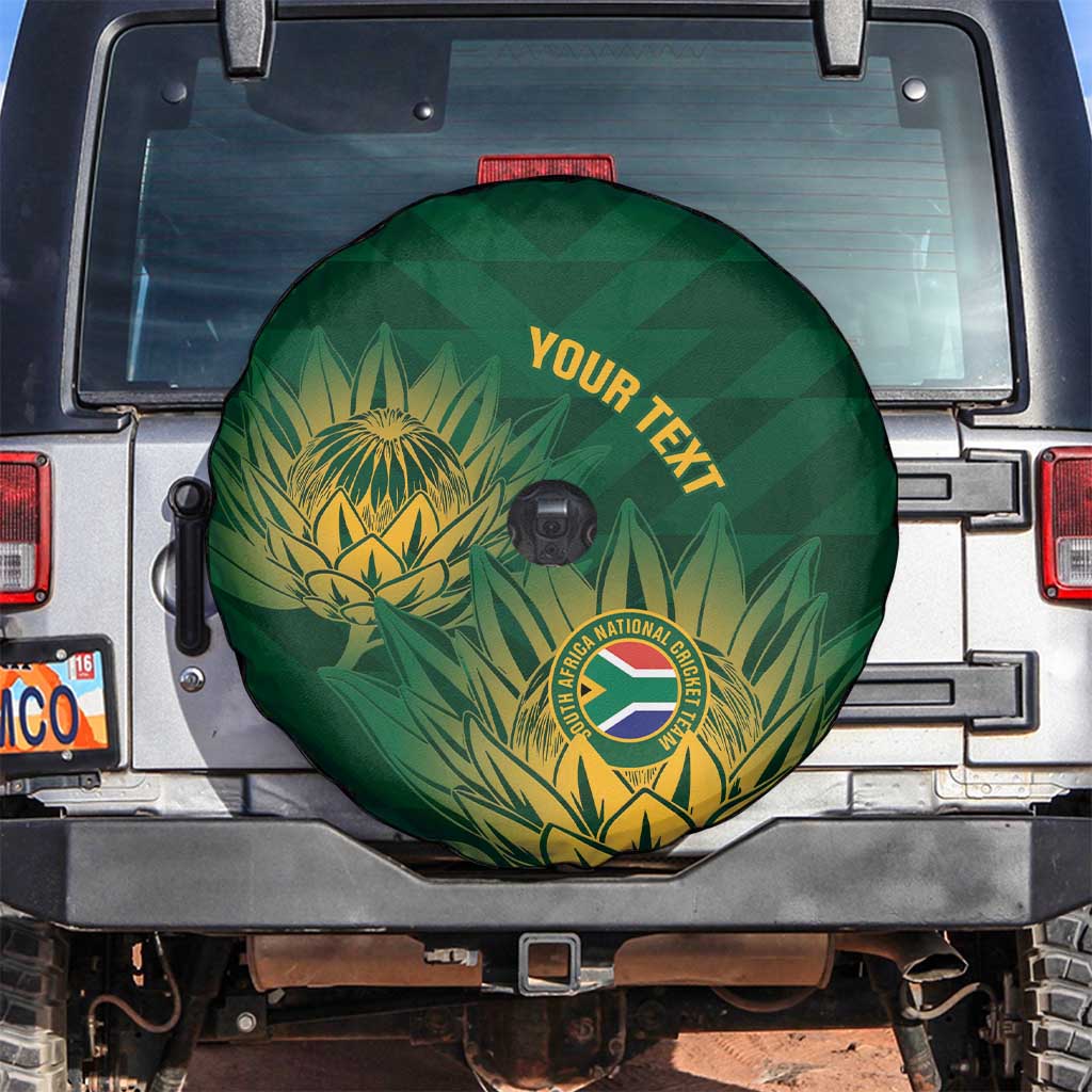Custom South Africa Cricket Spare Tire Cover Go Champions Proteas - Wonder Print Shop