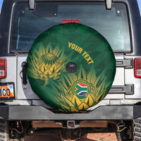 Custom South Africa Cricket Spare Tire Cover Go Champions Proteas - Wonder Print Shop