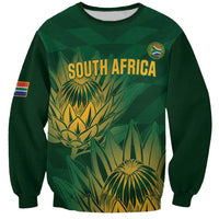 Custom South Africa Cricket Sweatshirt Go Champions Proteas - Wonder Print Shop