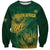 Custom South Africa Cricket Sweatshirt Go Champions Proteas - Wonder Print Shop